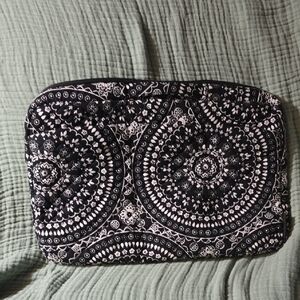 Vera Bradley Black and White Patterned Laptop Sleeve, NWOT